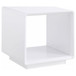 Paseo - Square End Side Table - White High Gloss