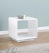 Paseo - Square End Side Table - White High Gloss