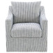 Winter - Upholstered Sloped Arm Accent Swivel Chair - Gray