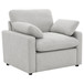 Collins - Upholstered Power Recliner Chair - Gray