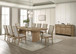 Adina - 10 Piece Extension Dining Set - Distressed Light Brown