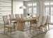 Adina - 9 Piece Extension Dining Set - Distressed Light Brown