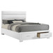 Felicity - Queen Storage Bed - White High Gloss