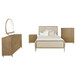 Arini - 5 Piece California King Bedroom Set - Cream And Sand Wash