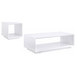 Paseo - 2 Piece Coffee And End Table Set - White High Gloss