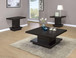 Reston - 3 Piece Square Coffee And End Table Set - Cappuccino