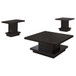 Reston - 3 Piece Square Coffee And End Table Set - Cappuccino