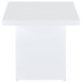 Devar - 3 Piece Square Coffee End Table Set - White High Gloss