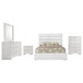 Felicity - 5 Piece Full Bedroom Set - White High Gloss