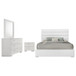 Felicity - 4 Piece Queen Bedroom Set - White High Gloss