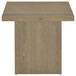 Devar - 3 Piece Square Cocktail Coffee End Table Set - Latte