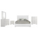 Felicity - 5 Piece Queen Bedroom Set - White High Gloss