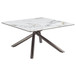 Carvell - Square Sintered Stone Top Coffee Table - Mirage White