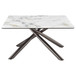 Carvell - Square Sintered Stone Top Coffee Table - Mirage White