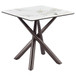 Carvell - Square Sintered Stone End Side Table - Mirage White