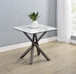 Carvell - Square Sintered Stone End Side Table - Mirage White