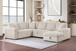 Devonshire - Sleeper Sectional Sofa Storage Chaise - Camel