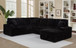 Devonshire - Sleeper Sectional Sofa Storage Chaise - Black