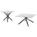 Carvell - 2 Piece Square Coffee And End Table Set - Mirage White