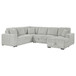 Devonshire - Sleeper Sectional Sofa Storage Chaise - Gray