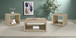 Frisco - 3 Piece Coffee And End Table Set - Distressed Pine