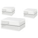 Elana - 3 Piece Coffee And End Table Set - White High Gloss