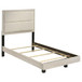 Trenton - Wood Twin Panel Bed - Rustic Cream