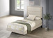 Trenton - Wood Twin Panel Bed - Rustic Cream