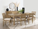 Arini - 7 Piece Extension Leaf Dining Table Set - Sand Wash
