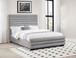 Patricia - Boucle Upholstered California King Bed - Gray