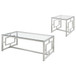 Merced - 2 Piece Rectangular Coffee And End Table Set - Nickel