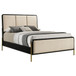 Arini - Eastern King Panel Bed - Cream And Black