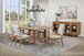 Middleton - 7 Piece Extension Leaf Dining Set - Brown And Beige