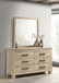 Oakglen - 6-Drawer Bedroom Dresser And Mirror - Weathered Oak