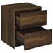 Westpark - 2-Drawer Nightstand LED Lights And USB - Dark Pine