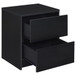 Westpark - 2-Drawer Nightstand LED Lights And USB - Black