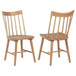 Middleton - Solid Wood Dining Side Chair Brown (Set of 2) - Natural