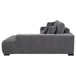 Octavia - Upholstered Sectional Chaise Sofa - Charcoal Gray