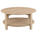 Fowler - 2 Piece Round Coffee And End Table Set - Natural