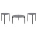 Rosalie - 3 Piece Round Coffee And End Table Set - Gray