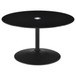Ganso - 3 Piece Round Glass Top Coffee And End Table Set - Black