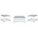 Lindley - 3 Piece Square Coffee And End Table Set - Chrome