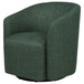 Mossbrook - Fabric Upholstered Swivel Accent Chair - Green