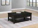 Payne - 48" Mobile Lift Top Coffee Table - Distressed Java