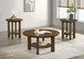 Ottowa - 3 Piece Round Wood Coffee Table Set - Brown