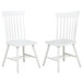 Andrews - Windsor Spindle Back Dining Side Chair (Set of 2) - White