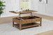 Payne - 48" Mobile Lift Top Coffee Table - Distressed Brown
