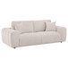 Burnett - 4 Piece Chenille Upholstered Sofa Set - Ivory
