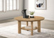 Ottowa - 36" Round Wood Cocktail Coffee Table Washed - Light Oak