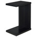 Clower - Engineered Wood C-Shaped Sofa Side Table - Black